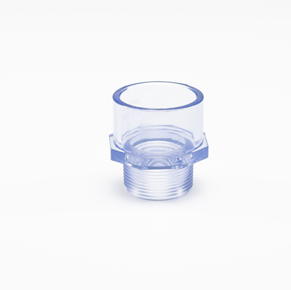 Clear PVC Male Adapter